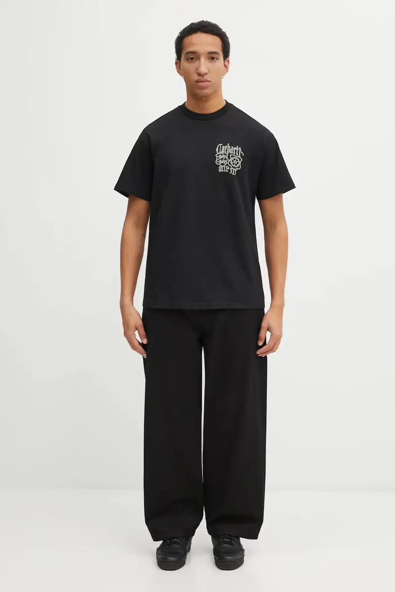 Carhartt WIP T-shirt Uomo Nero 3876788 miniatura 5