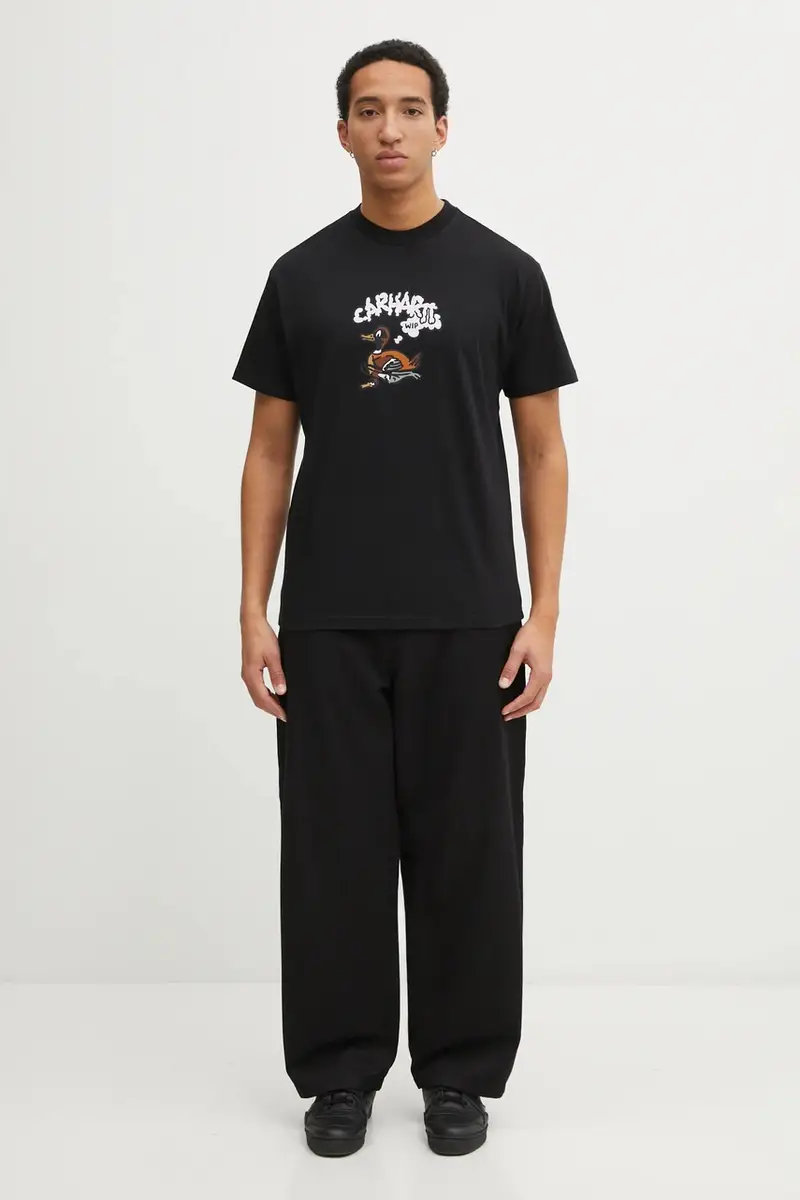 Carhartt WIP T-shirt Uomo Nero 3876795 miniatura 5
