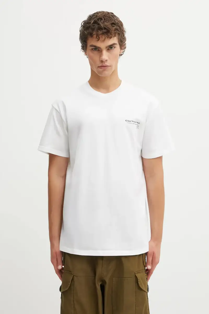 Carhartt WIP T-shirt Uomo Bianco 3913711 miniatura 3