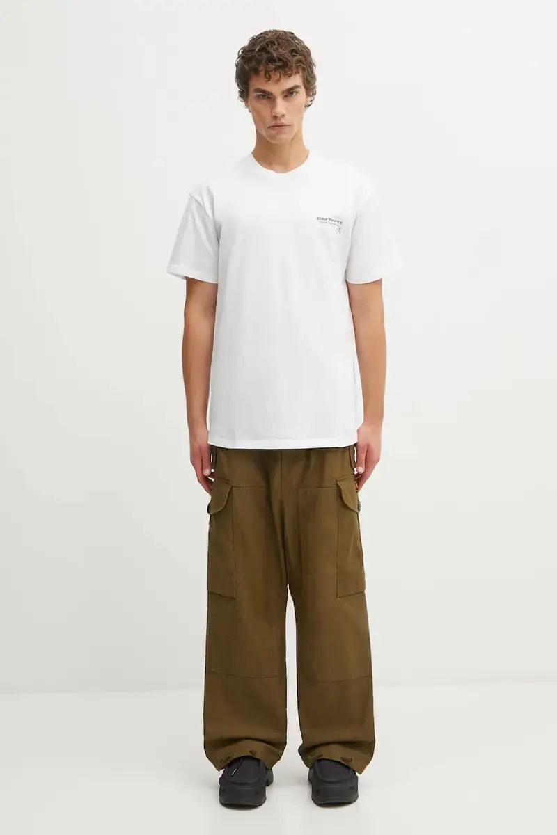 Carhartt WIP T-shirt Uomo Bianco 3913711 miniatura 5