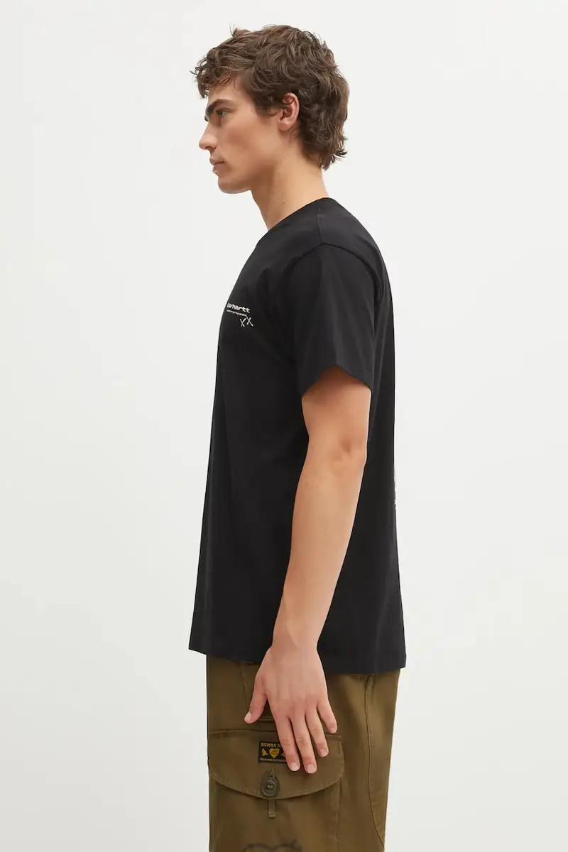 Carhartt WIP T-shirt Uomo Nero 3913764 miniatura 2