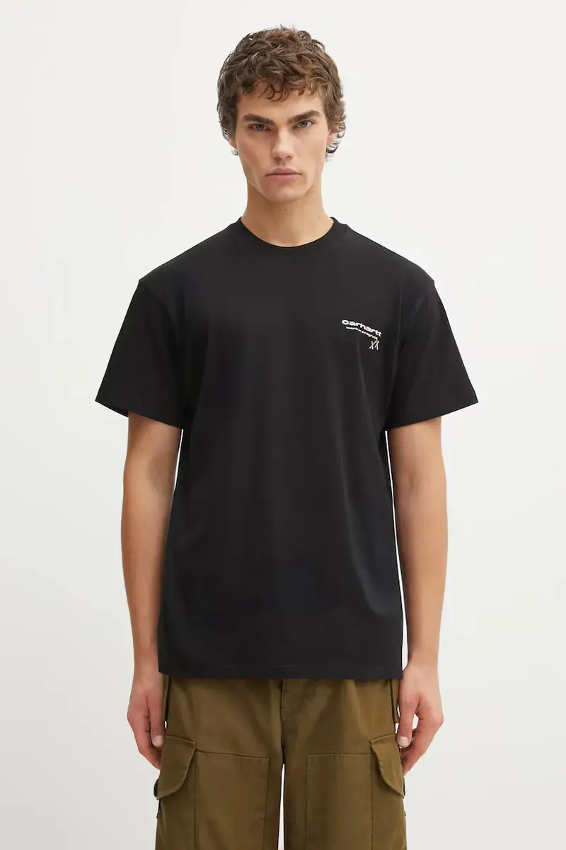 Carhartt WIP T-shirt Uomo Nero 3913764 miniatura 3