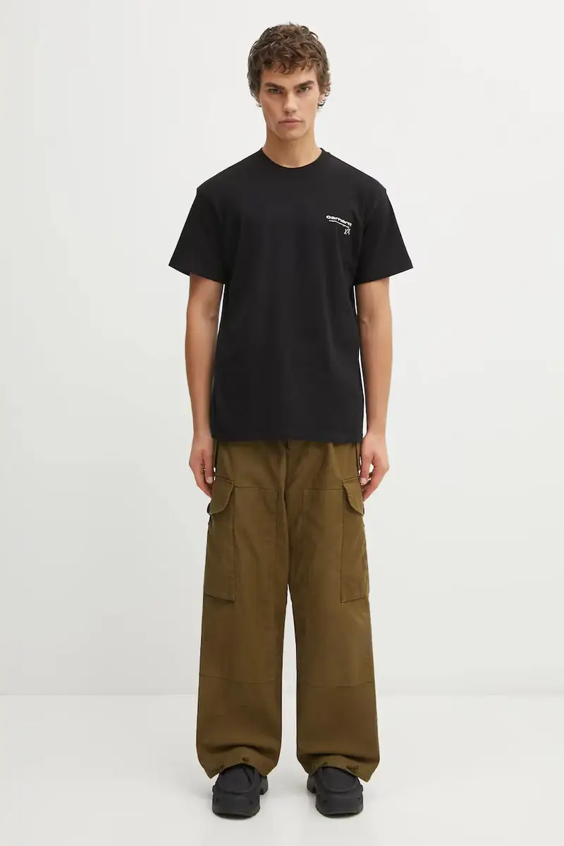 Carhartt WIP T-shirt Uomo Nero 3913764 miniatura 5