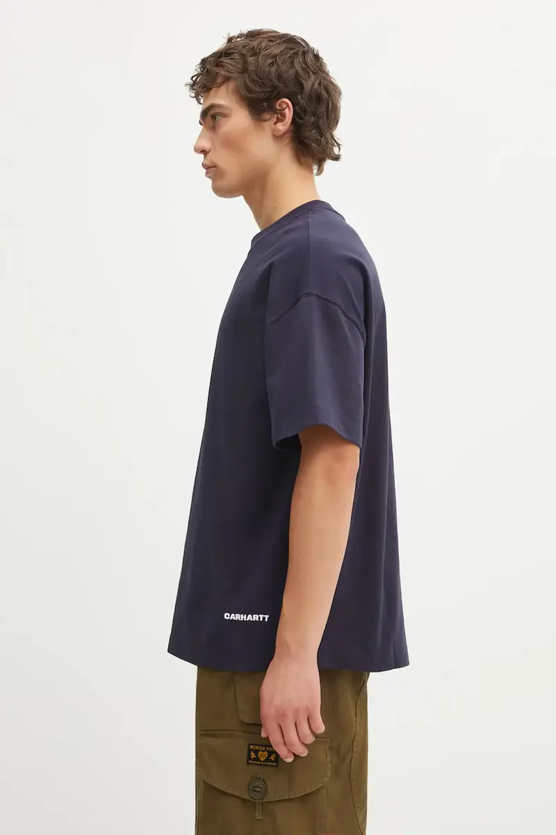 Carhartt WIP T-shirt Uomo Blu 3913717 miniatura 2