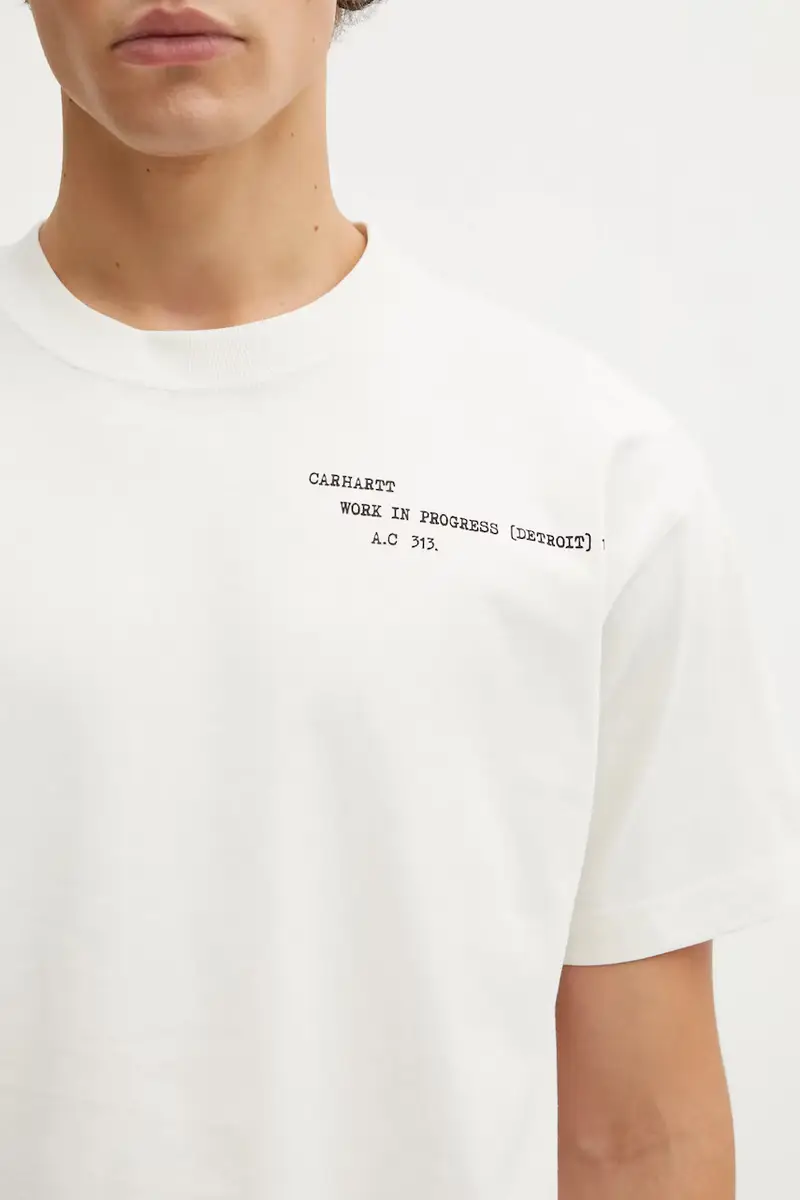 Carhartt WIP T-shirt Uomo Beige 3913701 miniatura 4