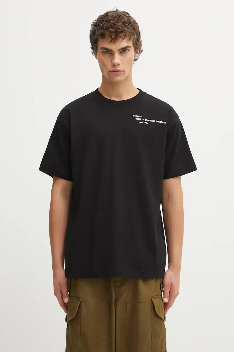 Carhartt WIP T-shirt Uomo Nero 3913756 miniatura 3
