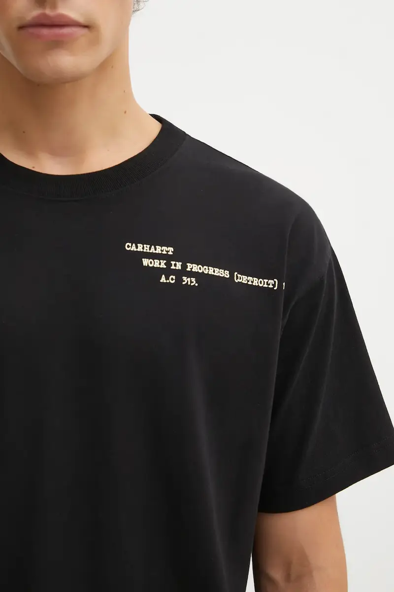 Carhartt WIP T-shirt Uomo Nero 3913756 miniatura 4