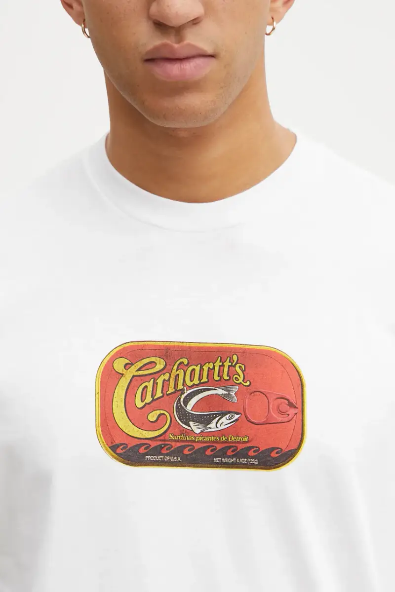 Carhartt WIP T-shirt Uomo Bianco 3876761 miniatura 4