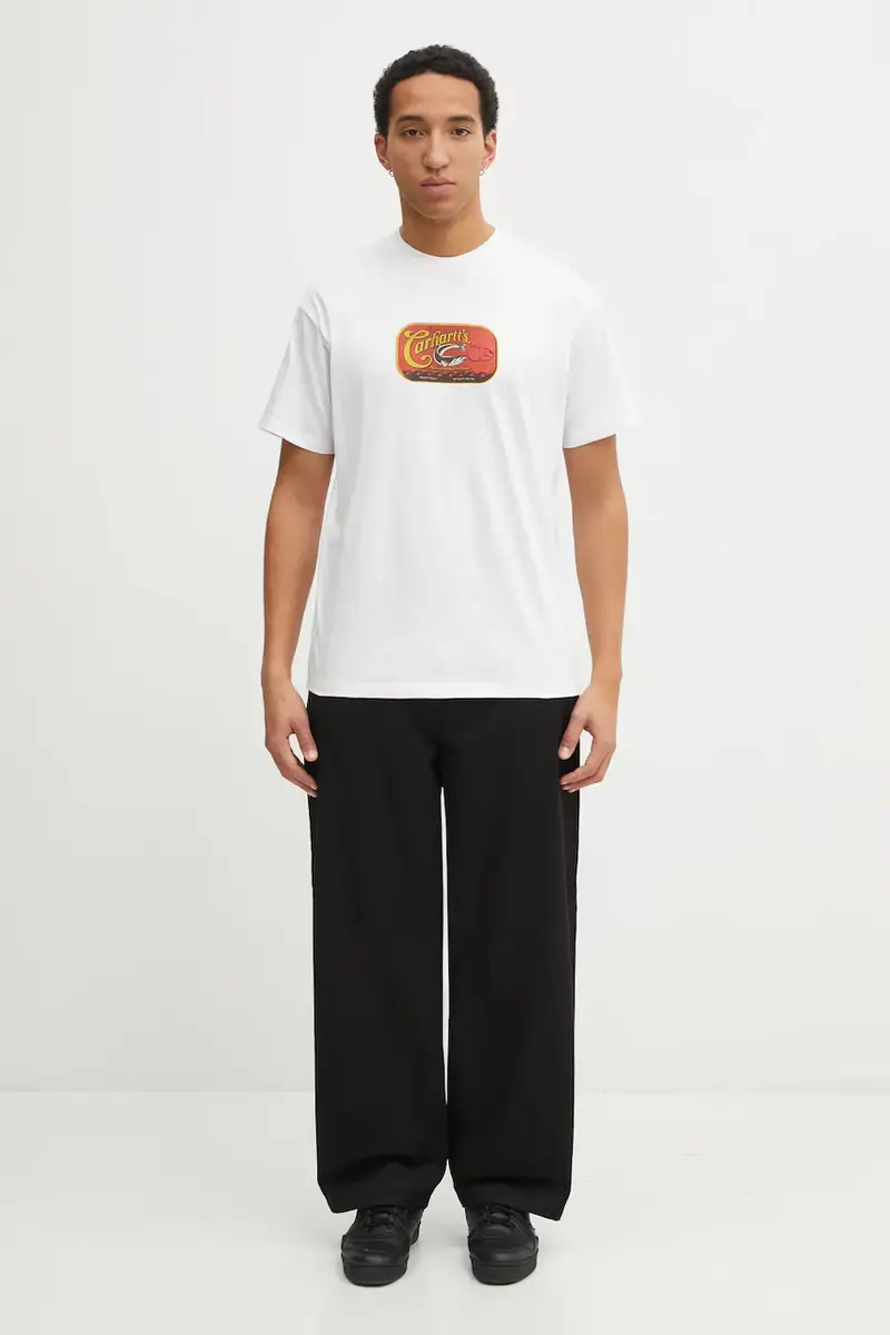 Carhartt WIP T-shirt Uomo Bianco 3876761 miniatura 5