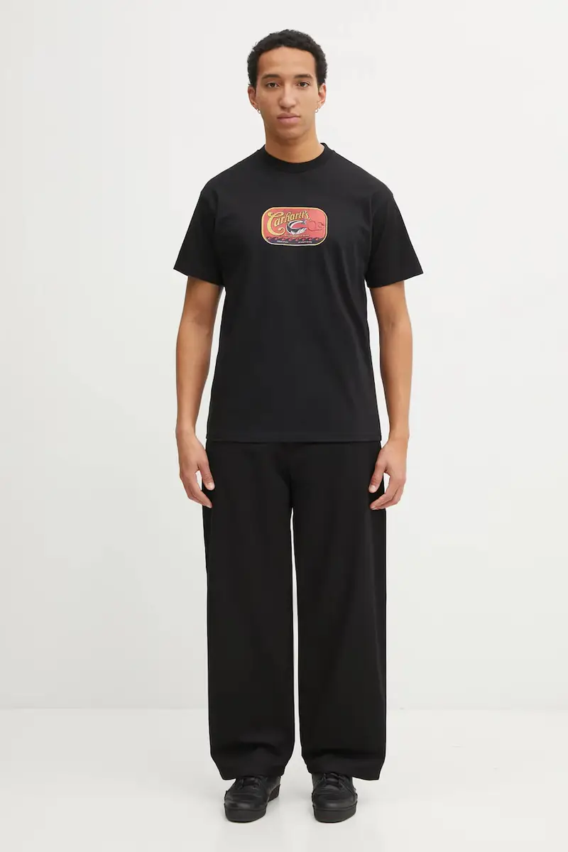 Carhartt WIP T-shirt Uomo Nero 3876789 miniatura 5