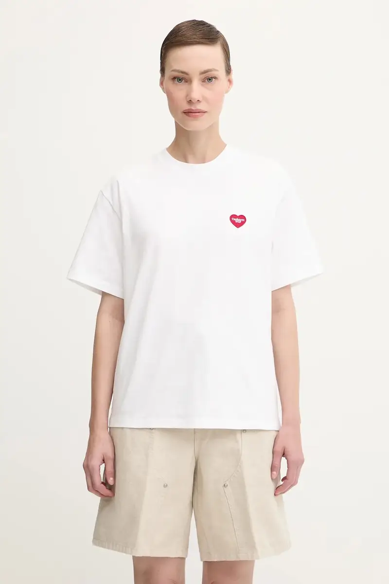 Carhartt WIP T-shirt Donna Bianco 2455434 miniatura 3
