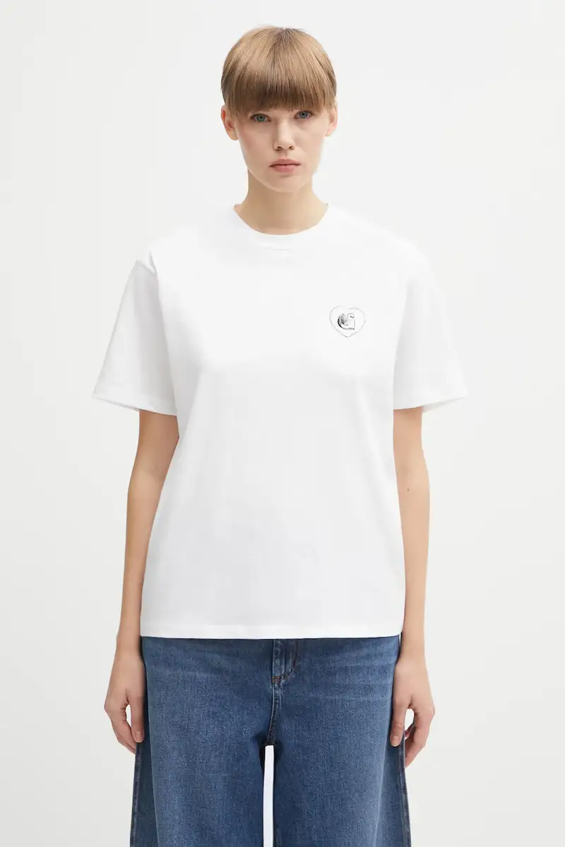Carhartt WIP T-shirt Donna Bianco 3039473 miniatura 3