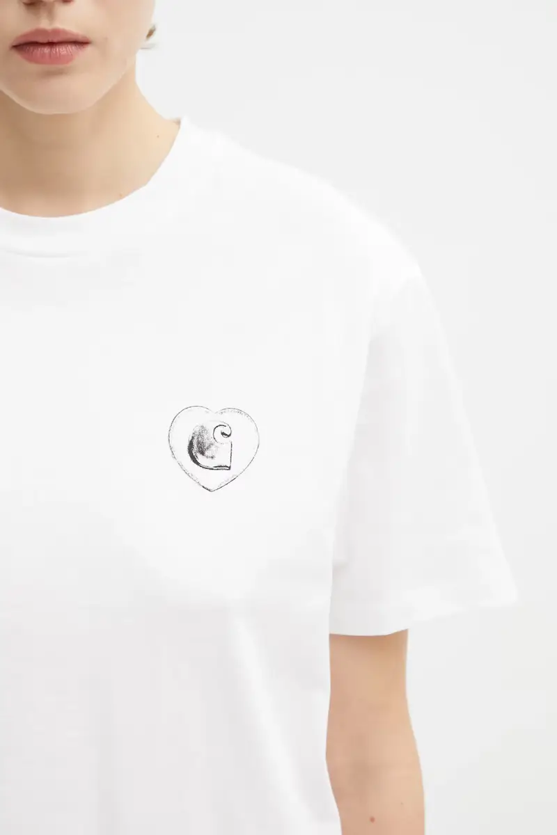 Carhartt WIP T-shirt Donna Bianco 3039473 miniatura 4