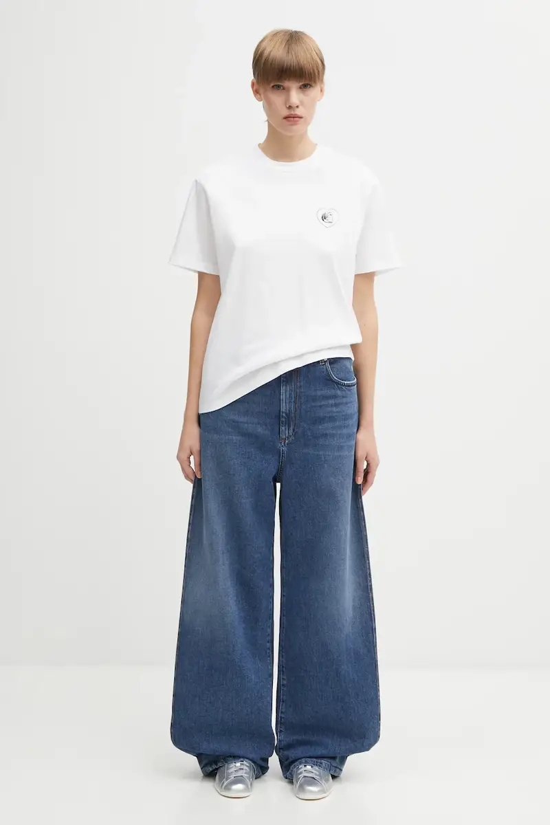 Carhartt WIP T-shirt Donna Bianco 3039473 miniatura 5