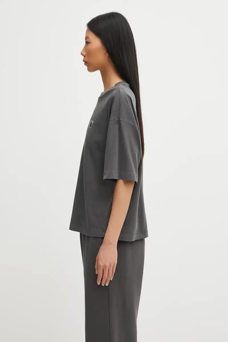 Carhartt WIP T-shirt Donna Grigio 3842440 miniatura 2