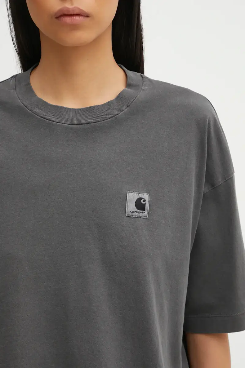 Carhartt WIP T-shirt Donna Grigio 3842440 miniatura 4