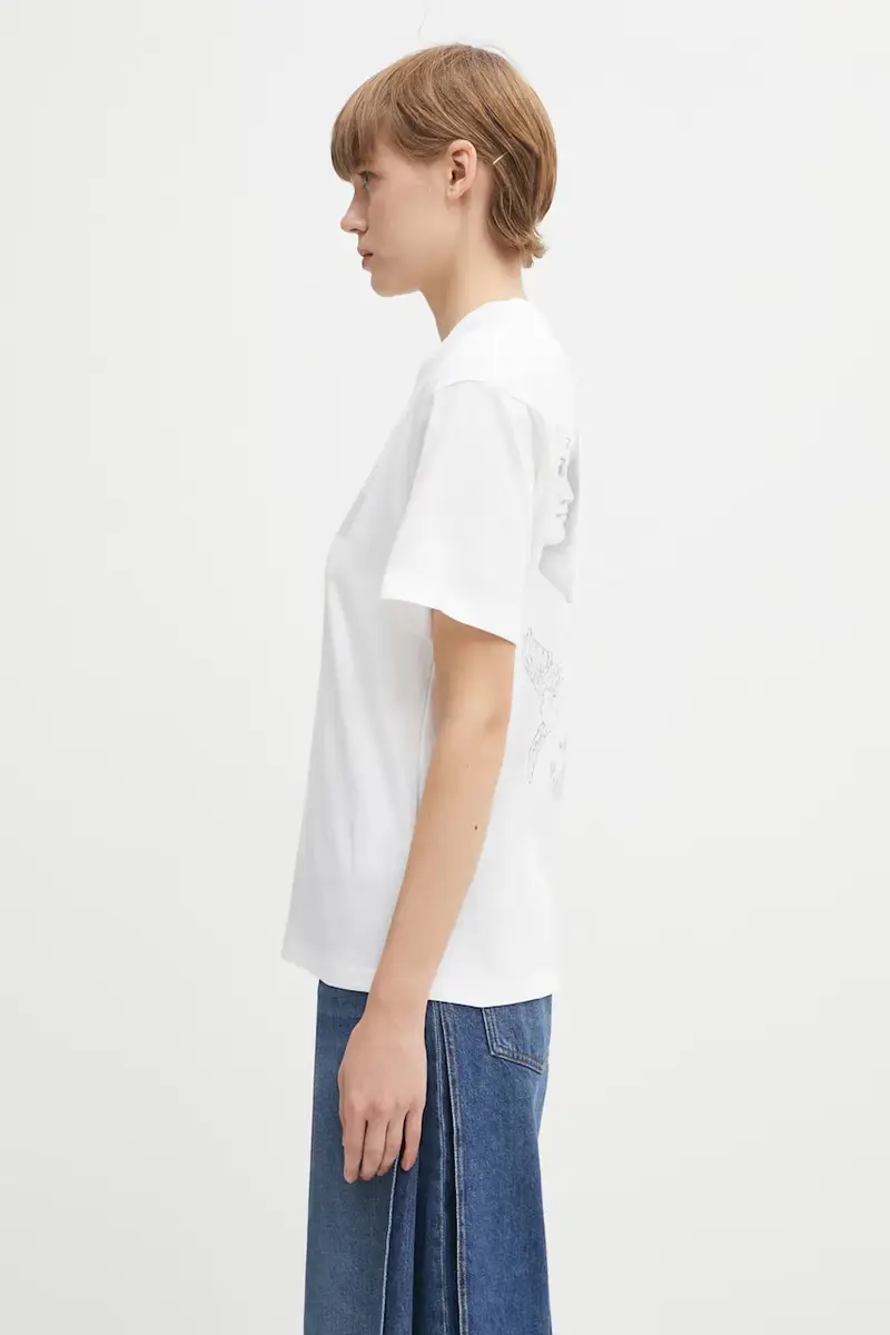 Carhartt WIP T-shirt Donna Bianco 3039476 miniatura 2