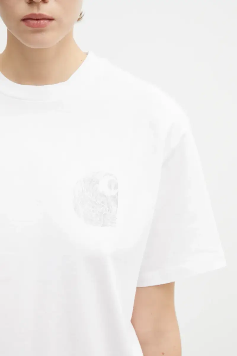 Carhartt WIP T-shirt Donna Bianco 3039476 miniatura 4