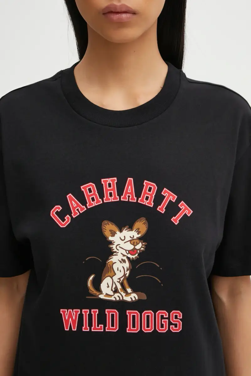 Carhartt WIP T-shirt Donna Nero 3484425 miniatura 4