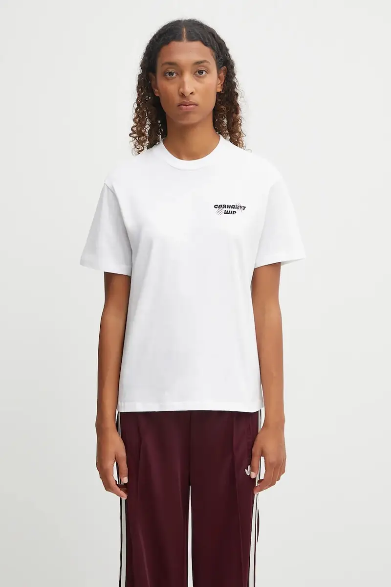 Carhartt WIP T-shirt Donna Bianco 2455441 miniatura 3