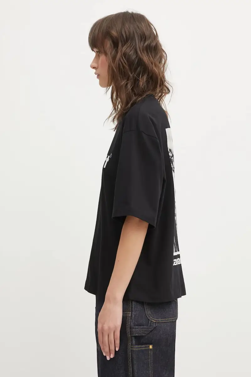 Carhartt WIP T-shirt Donna Nero 3876800 miniatura 2
