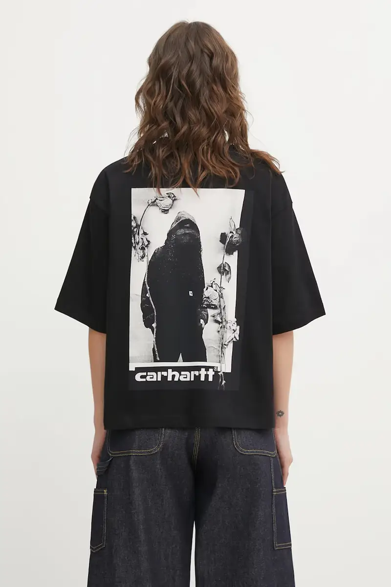 Carhartt WIP T-shirt Donna Nero 3876800 miniatura 3