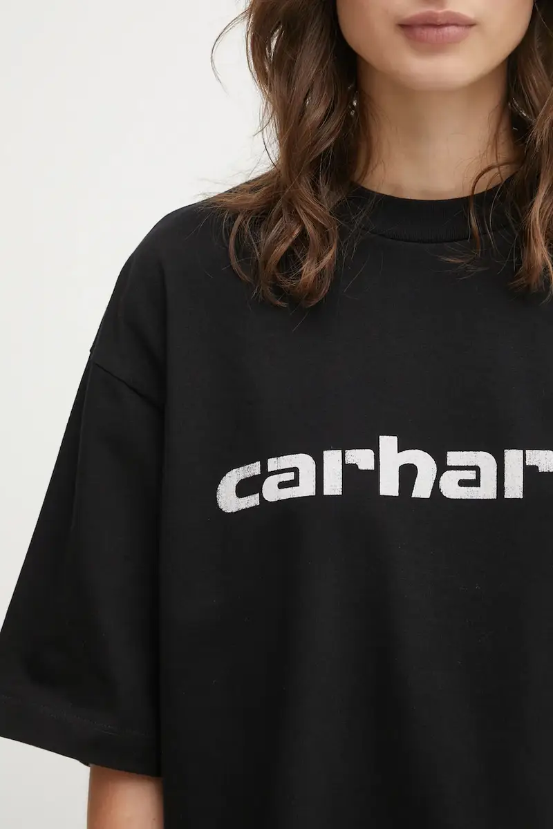 Carhartt WIP T-shirt Donna Nero 3876800 miniatura 4