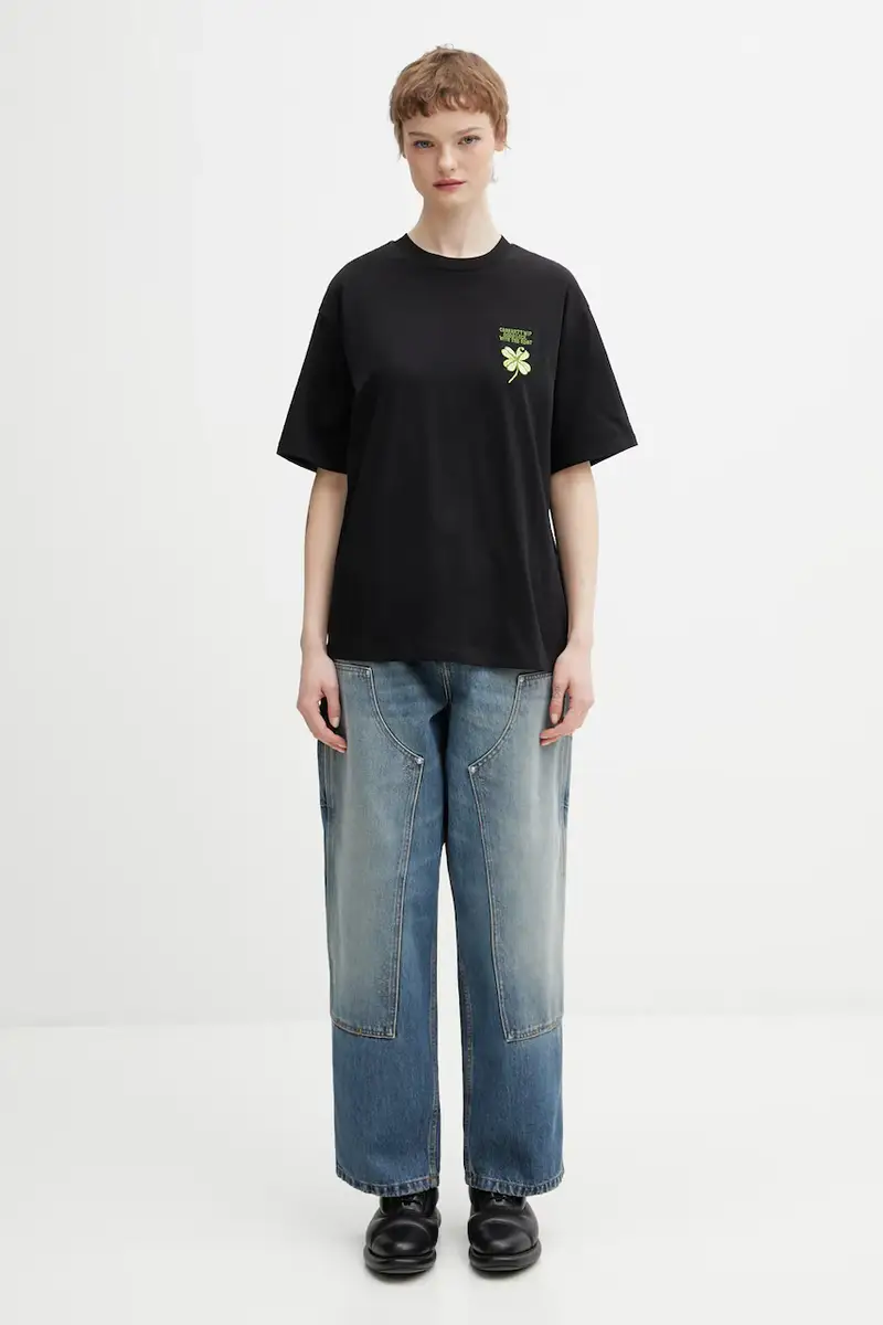 Carhartt WIP T-shirt Donna Nero 3944169 miniatura 5