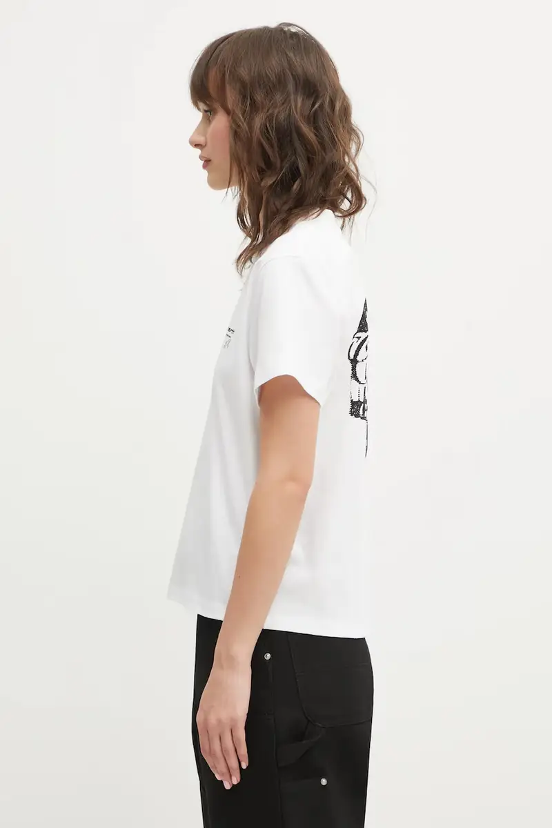 Carhartt WIP T-shirt Donna Bianco 3890640 miniatura 2