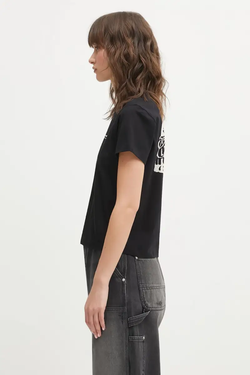 Carhartt WIP T-shirt Donna Nero 3876813 miniatura 2