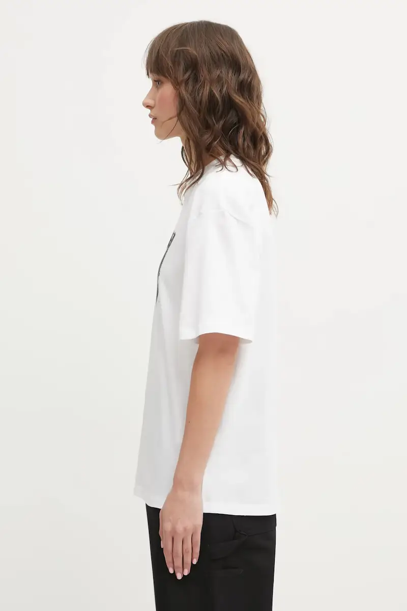 Carhartt WIP T-shirt Donna Bianco 3876765 miniatura 2