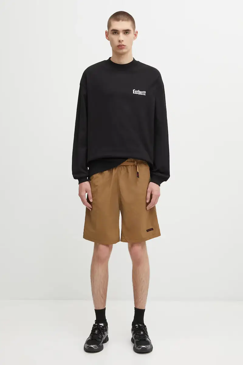 top a maniche lunghe in cotone S Schooling Mockneck T-Shirt colore nero con applicazione I035447.K02XX miniatura 5