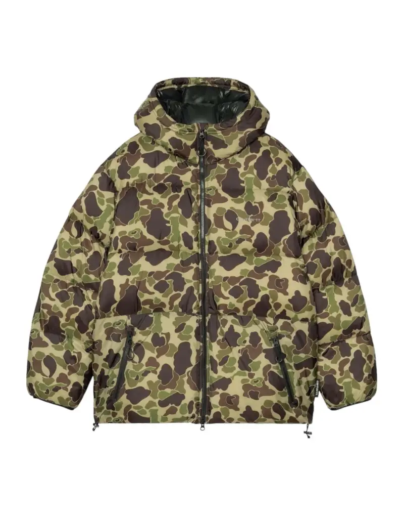 Toronto Jacket Piumino invernale con cappuccio - Camo Duck, Green / Black L