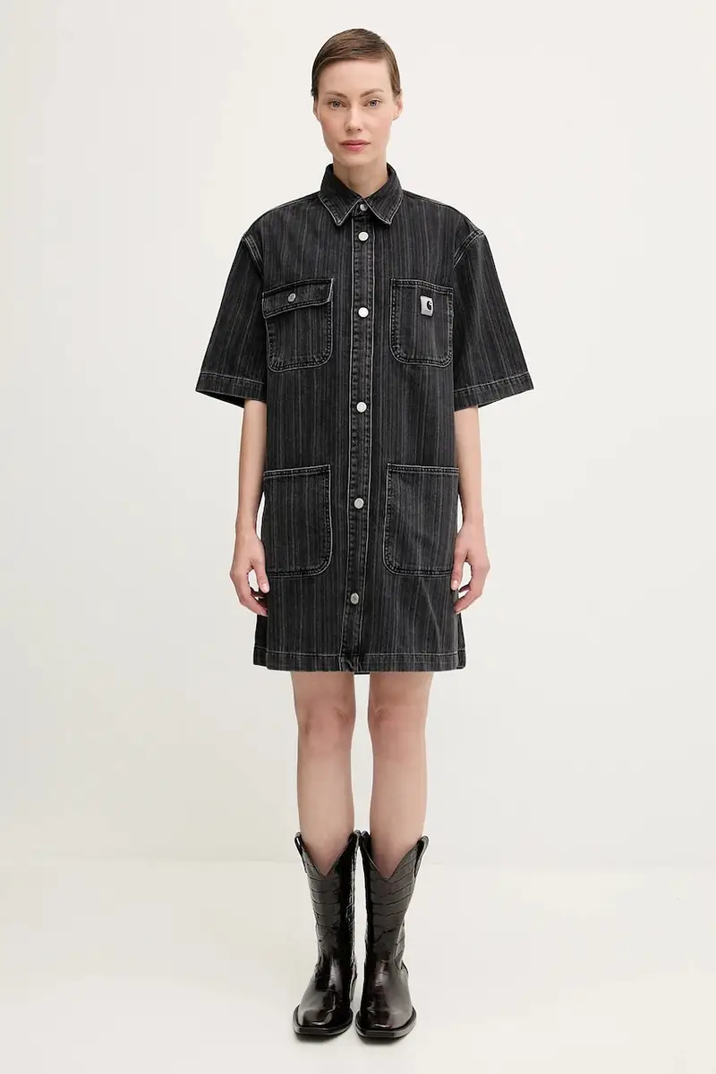 vestito di jeans W' Rylan colore nero I035578.32I06