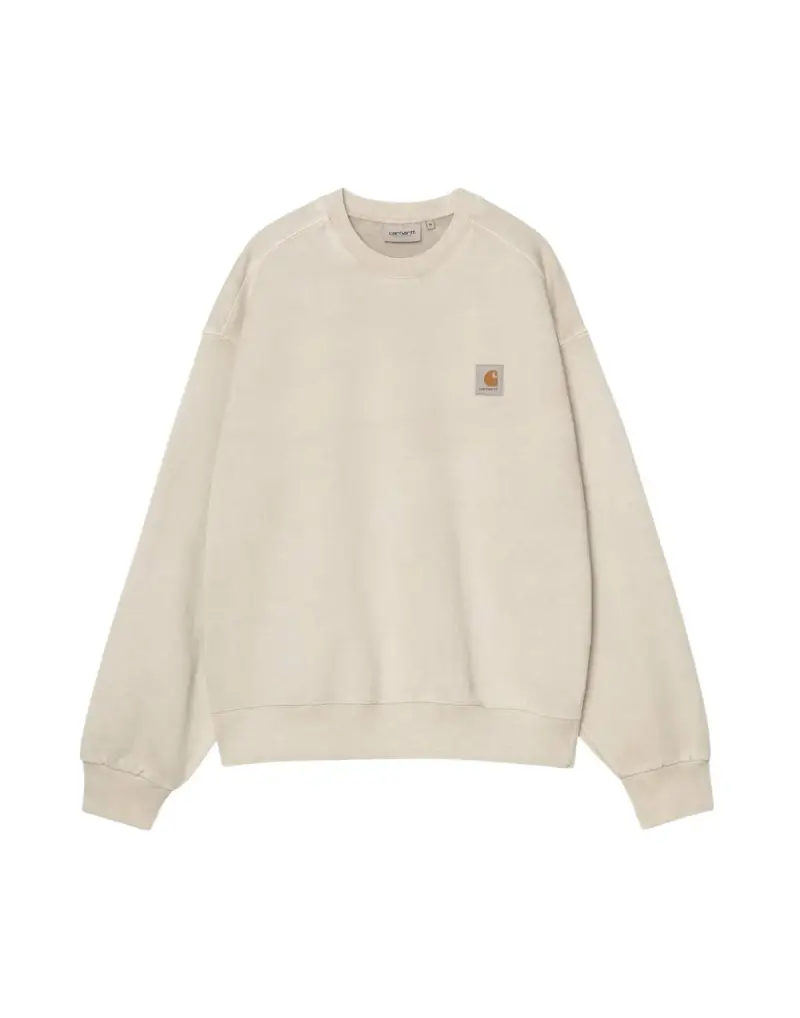 Vista crewneck Sweater felpa girocollo effetto slavato - Fleur de sel garment dyed S