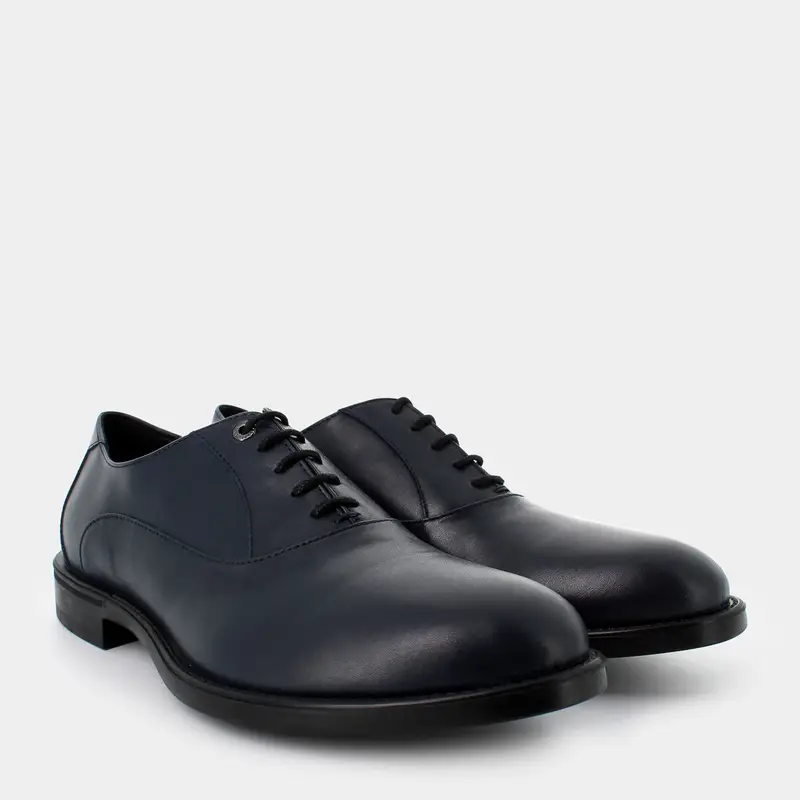 Stringate Carlo Pignatelli da Uomo, blu miniatura 2