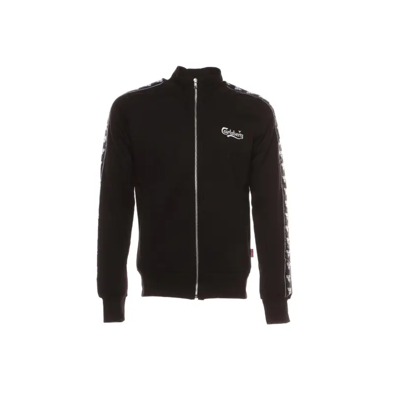 Felpa Logo Con Cerniera Zip Nero Uomo S