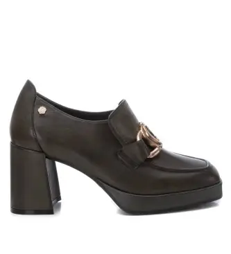 per donna 16184902-KAKI Mocassini in pelle 161849 verde (36), 5 a 8cm, Nessuno, Casual