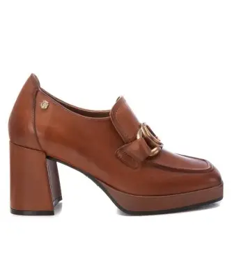 per donna 16184903-CAMEL Mocassini in pelle 161849 marrone (40), 5 a 8cm, Nessuno, Casual