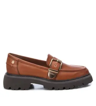 per donna 16190702-CAMEL Mocassini in pelle 161907 marrone (37), Basso, Nessuno, Casual