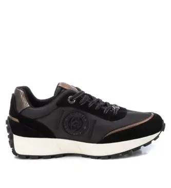 per donna 16199702-NEGRO Sneakers in pelle 161997 nere (36), Nero, Basso, Stringhe, Casual