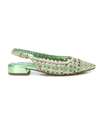 per donna 16218304-VERDE Ballerine in pelle 162183 verde (40), Basso, Fibbia, Casual