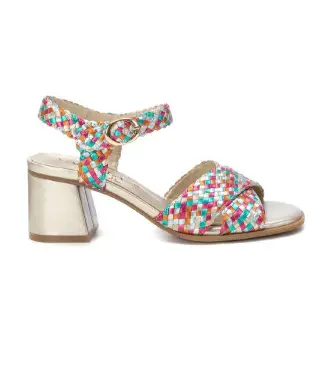 per donna 16219205-MULTICOLOR Sandali in pelle 162192 multicolore (37), 3 a 5cm, Fibbia, Casual, Da sera