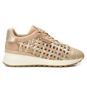 per donna 16228702-BEIGE Sneakers beige 162287 (37), 1 a 3 cm, Stringhe, Casual