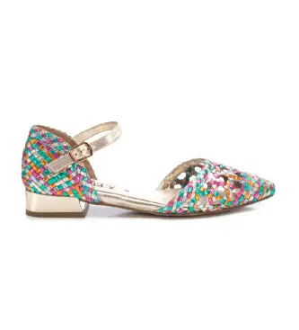 per donna 16233904-MULTICOLOR Ballerine in pelle 162339 multicolore (40), Basso, Fibbia, Casual