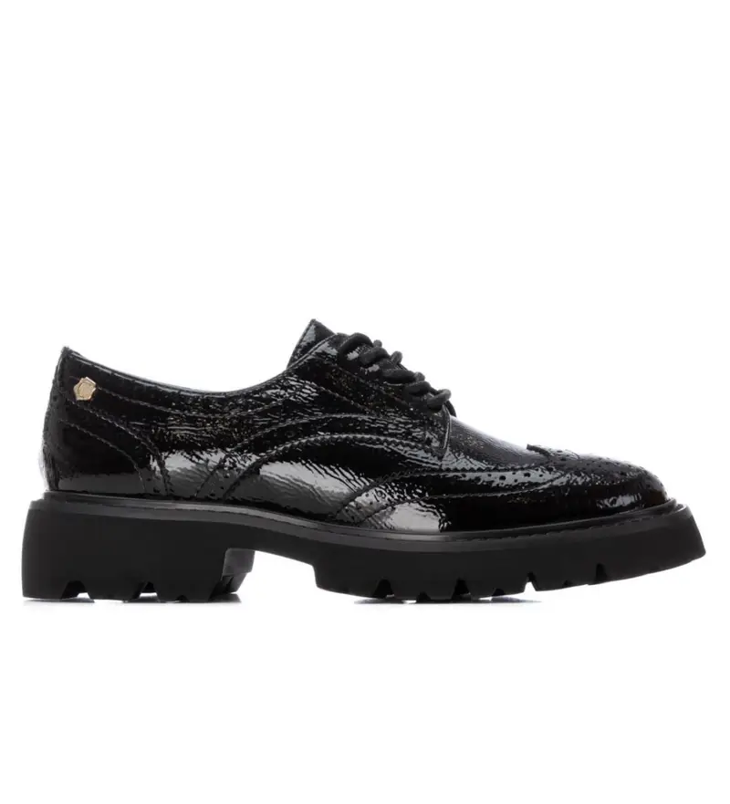 per donna. 16255003-NEGRO Scarpe in pelle 162550 nere (37), Nero, Basso, Stringhe, Casual