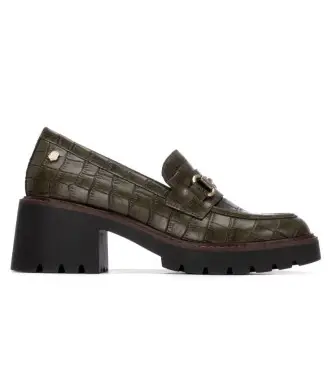 per donna 16256603-KAKI Scarpe in pelle 162566 verde (39), 3 a 5cm, Nessuno, Casual