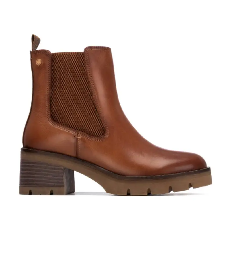 per donna 16257301-CAMEL Stivali in pelle 162573 marrone (37), 3 a 5cm, Nessuno, Casual