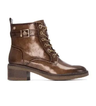 per donna 16257702-TAUPE Stivaletti 162577 tortora (40), Marrone, 3 a 5cm, Cerniera, Casual, Pelle verniciata