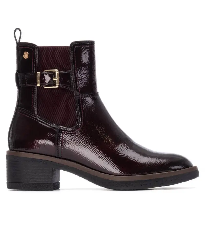 per donna. 16257902-BURDEOS Stivaletti in pelle 162579 neri (37), Nero, Basso, Cerniera, Casual